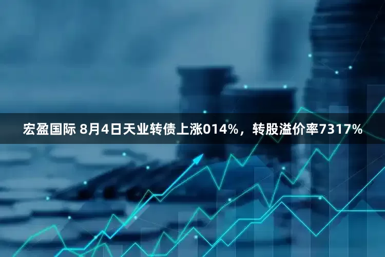 宏盈国际 8月4日天业转债上涨014%，转股溢价率7317%